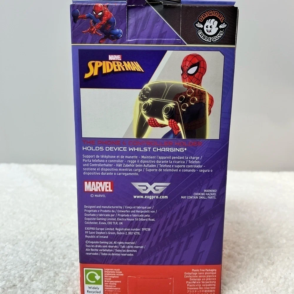 Exgpro Marvel Licensed Spider-Man Cable Guys Controller Holder & Phone Stand